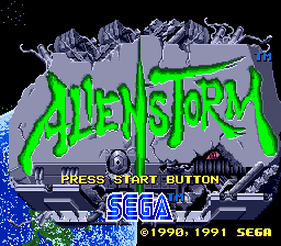 Заставка игры Alien Storm